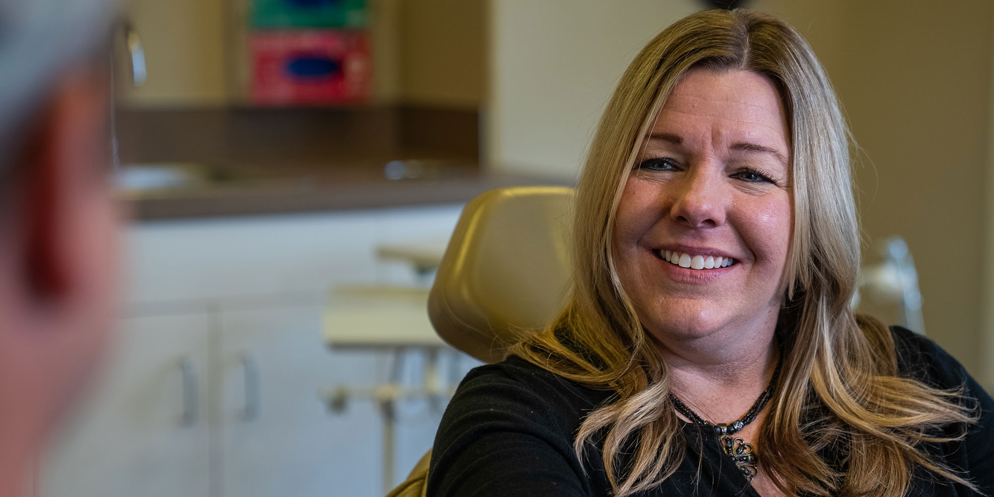 patient talking to doctor about sedation options